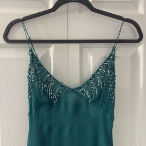 Teal silk Guess dress